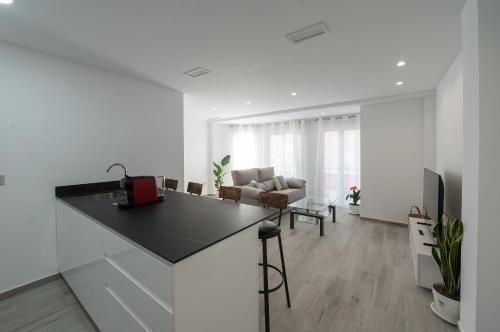 Kuchyň nebo kuchyňský kout v ubytování Apartamento Victoria home