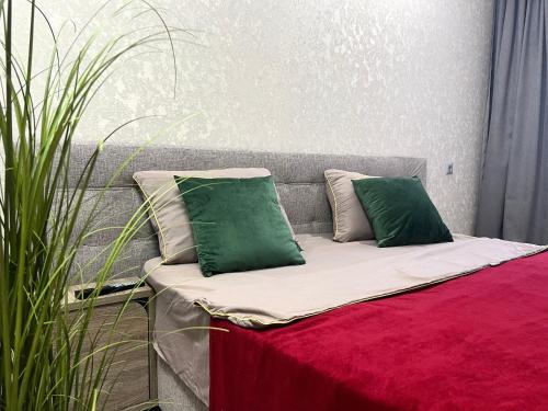Кровать или кровати в номере Apartments VIP AVALON