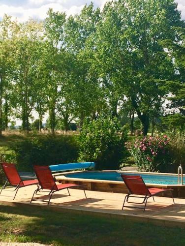 Appartement avec piscine & jardin privé - calme absolu près de Villeneuve-sur-Lot