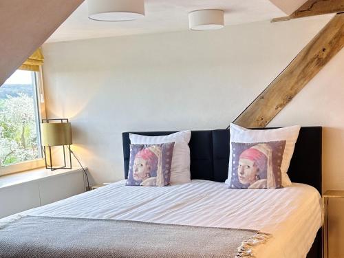 Cama o camas de una habitación en Domein Holset BruisendWijnHuis