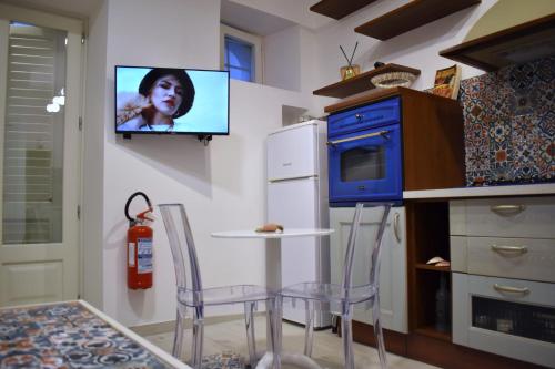 Kuchyň nebo kuchyňský kout v ubytování Casa D'Amore Lipari