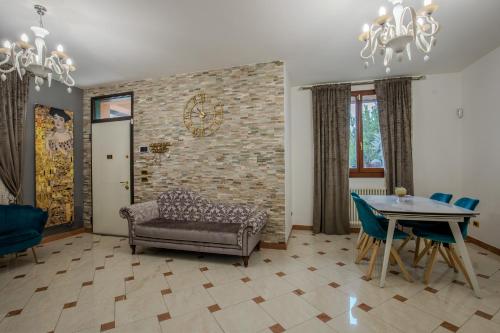 Χώρος καθιστικού στο Villa Melanie