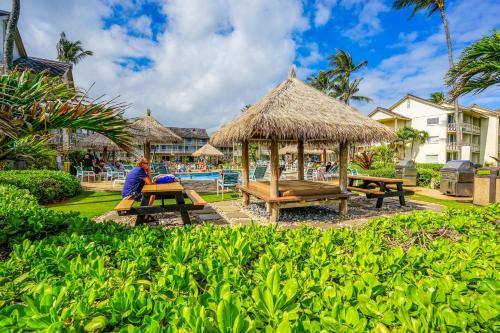 Un jardín fuera de Islander on the Beach 340