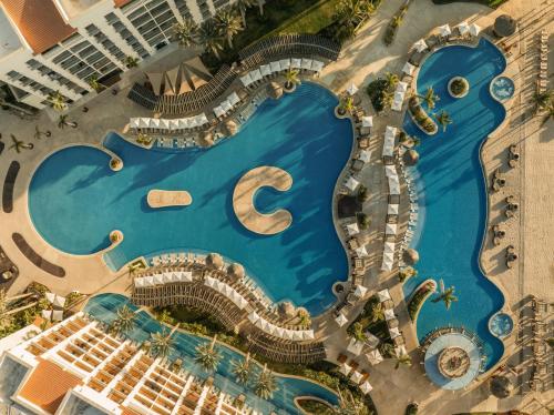an aerial view of a pool at a resort at Hyatt Ziva Los Cabos - All Inclusive in San José del Cabo