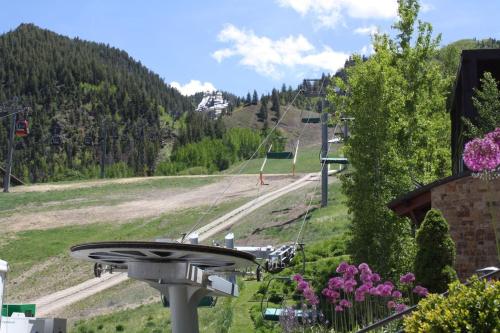 a view of a mountain with a ski lift at Gorgeous Aspen Condo By Lift Ski In out Parking in Aspen