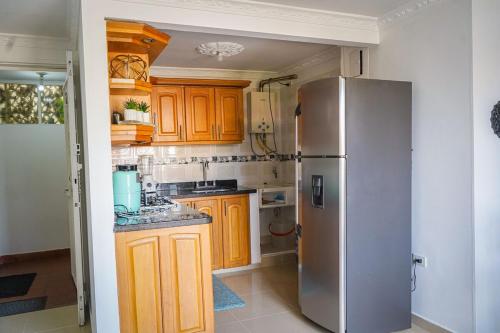 Køkken eller tekøkken på Comodo apartamento 2-2 - Parqueo cubierto para 1 carro - En el corazón de Guatape