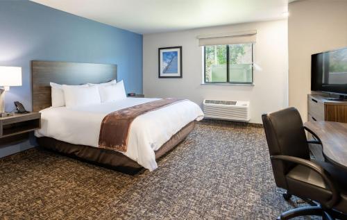 Postel nebo postele na pokoji v ubytování My Place Hotel-Vancouver, WA