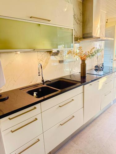 Dapur atau dapur kecil di Best Stay in Limhamn Malmö