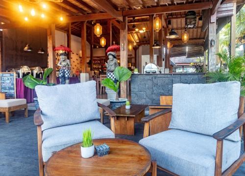 Posezení v ubytování Pertiwi Bisma Ubud