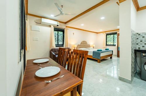 Ruang duduk di Casa Amancio