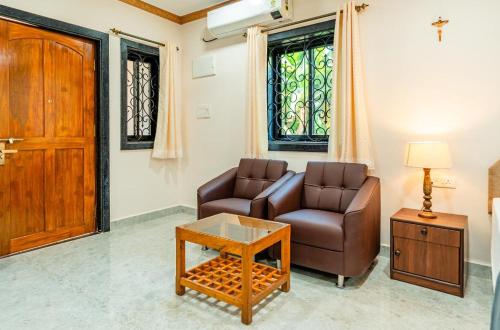 Ruang duduk di Casa Amancio