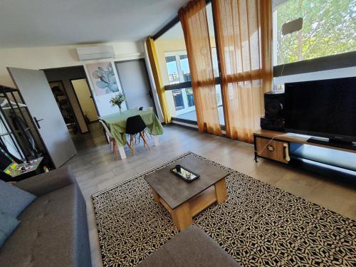 Apt 9 personnes garage, Wi-Fi, tram, parking, climatisation, jeux