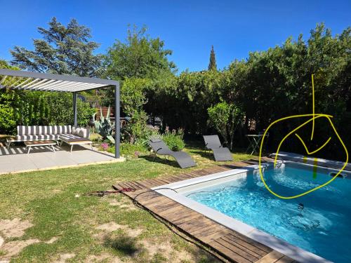 Πισίνα στο ή κοντά στο Maison Climatisée, Jardin, Piscine, 7 pers