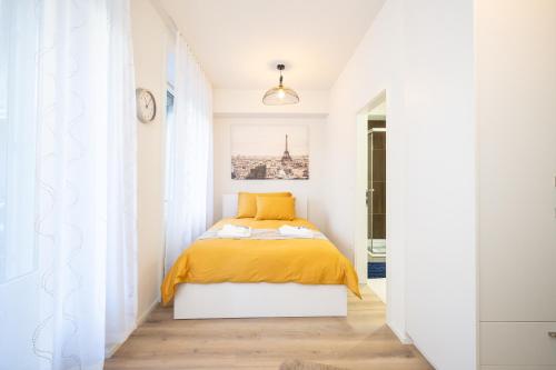 Postel nebo postele na pokoji v ubytování Studio Apartment - Central - Kitchen - self check in