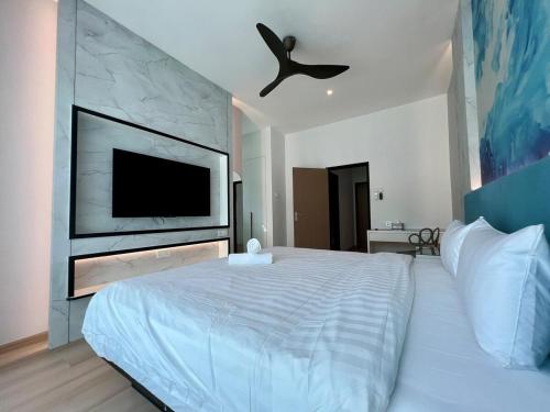 Ένα ή περισσότερα κρεβάτια σε δωμάτιο στο Villa 25 Private Pool Langkawi