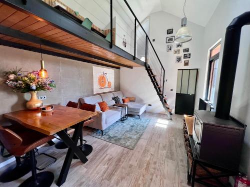 Χώρος καθιστικού στο Casa Flor do Monte