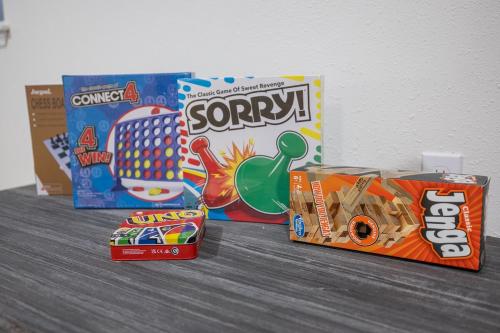 a group of snacks and a box of candy at Hot Tub Hideout- Private & Downtown Access in Custer