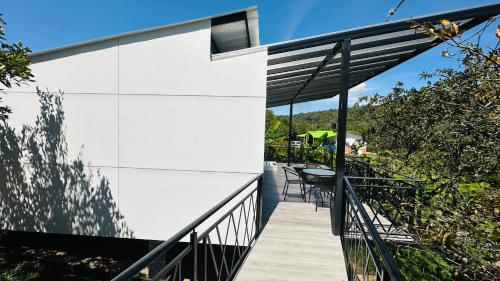 Μπαλκόνι ή βεράντα στο Cabaña Guadalajara Glamping