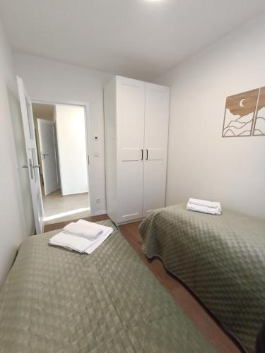 Ένα ή περισσότερα κρεβάτια σε δωμάτιο στο Apartmán Na mechu