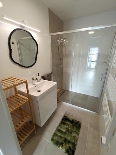 Ένα μπάνιο στο Apartmán Na mechu