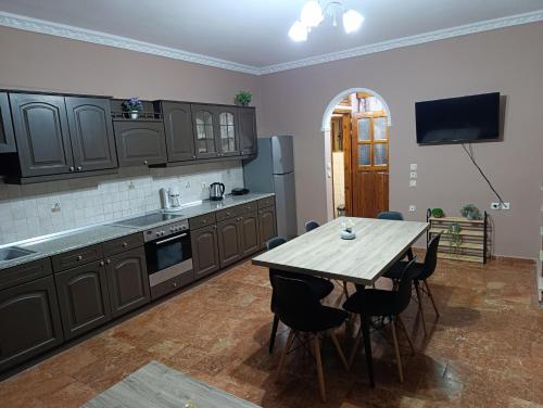 Kuchyň nebo kuchyňský kout v ubytování Savvas&Katia's luxury house