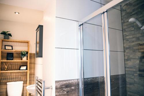 Koupelna v ubytování The Cozy corner studio, FREE Parking, central location