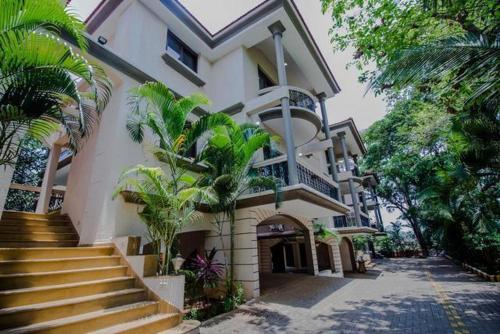 El edificio en el que está la villa