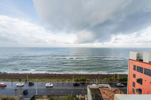 a view of the ocean from a building at Marine Suites in Colombo