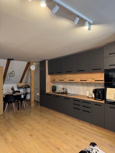 Una cocina o cocineta en Kreutzwaldi Kodu 2