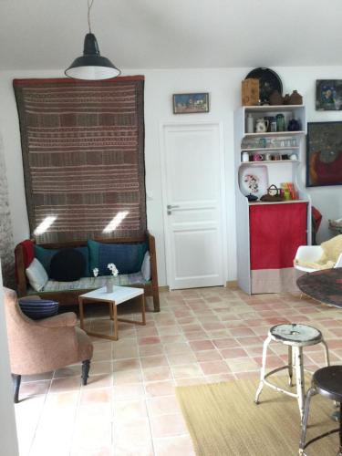 Ruang duduk di Chai à Vert Bois Oléron