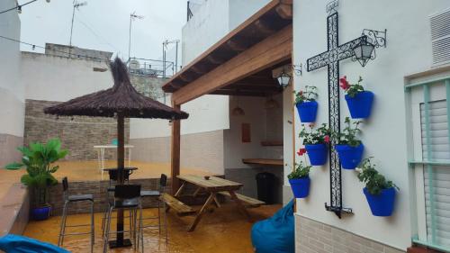Patio nebo venkovní prostory v ubytování Geranio Chipionahome