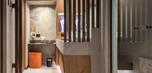 Koupelna v ubytování Mohe Boutique Hotel