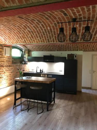 Dapur atau dapur kecil di Villa Leone