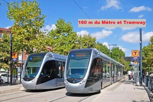 Appartement climatisé avec la terrasse, deux pas du métro, Stadium, Toulouse