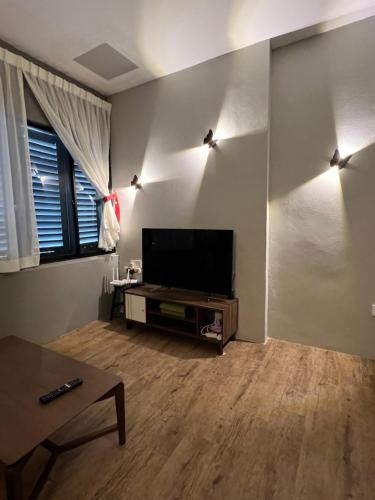 TV a/nebo společenská místnost v ubytování Penang Georgetown studio home