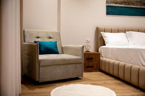 เตียงในห้องที่ Central Vibe