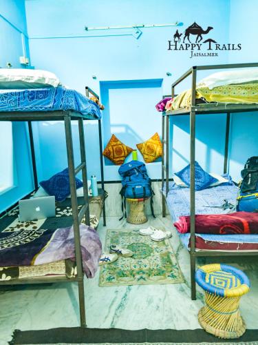 Cama o camas de una habitación en Happy Trails Jaisalmer