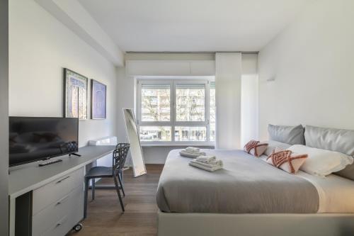 Letto o letti in una camera di Le Barche66 Venice Apartments