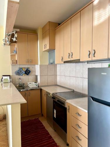 Kuchyň nebo kuchyňský kout v ubytování City Center Flat
