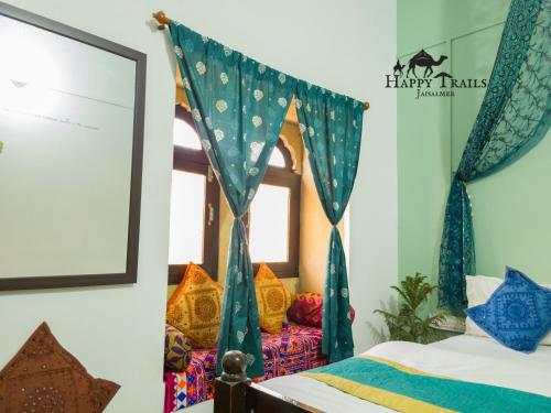 Cama o camas de una habitación en Happy Trails Jaisalmer