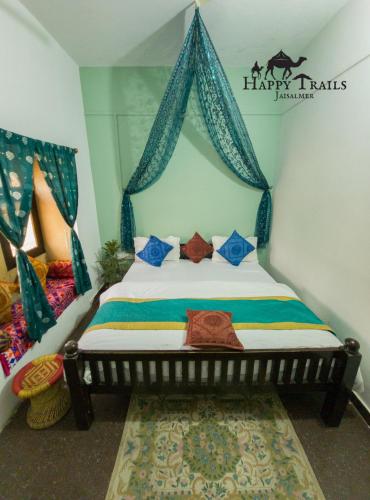 Cama o camas de una habitación en Happy Trails Jaisalmer