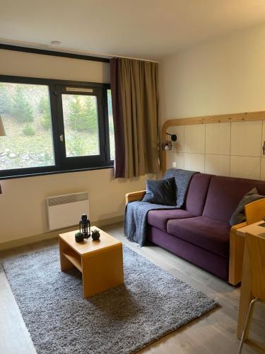 Posezení v ubytování Havre de paix à Flaine