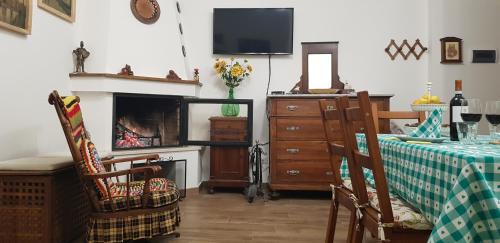 TV a/nebo společenská místnost v ubytování Casa Cardosa