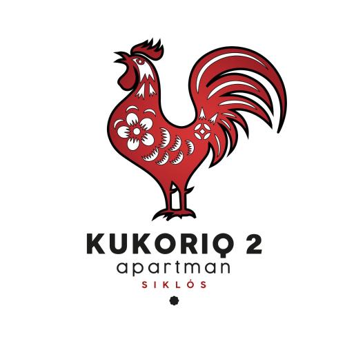 a rooster logo design on a white background at KukoriQ 2 Apartman in Siklós
