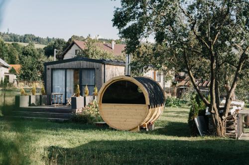 Moderné ubytovanie so saunou na liptovskom vidieku