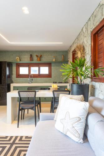 Χώρος καθιστικού στο Villa Meraki