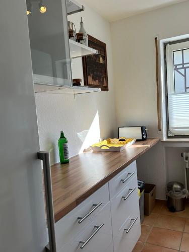 Кухня или мини-кухня в Ferienwohnung auf Pferdehof
