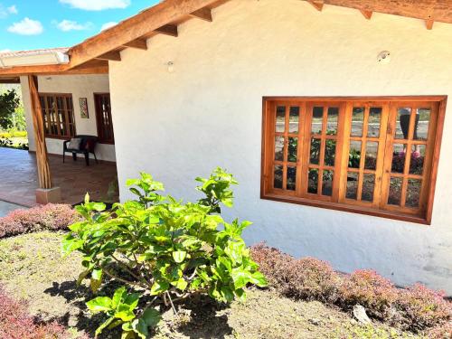 Κήπος έξω από το Casa campestre Villa Transito
