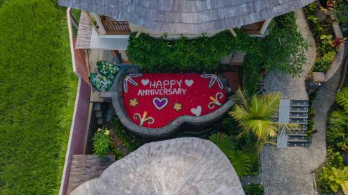 O grădină în afara Susi Villas Ubud