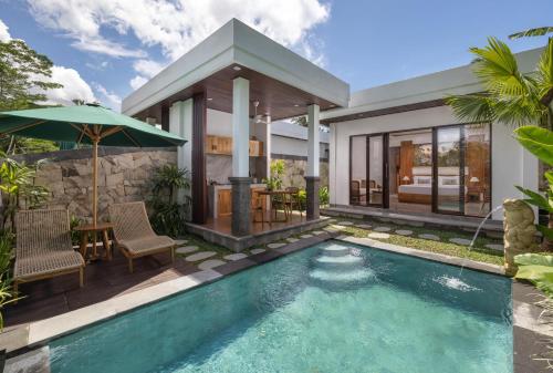 Bazén v ubytování Arvanya Villa Ubud nebo v jeho okolí